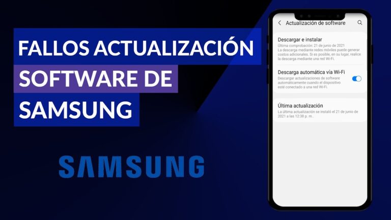 Solución de errores en las actualizaciones de software de Samsung